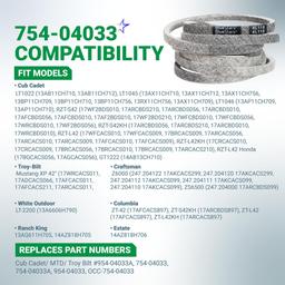 754-04033 Deck Belt - for Cub Cadet LT1046 RZT S42 RZT L42 754-04033 MTD Troy Bilt Lawn Mower 754-04033A OCC-754-04033 954-04033A | 1/2” x 118” thumbnail 2
