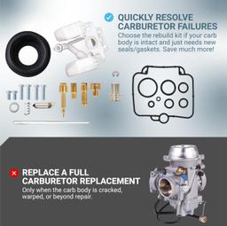 Carburetor Carb Rebuild Repair Kit for Polaris Sportsman 500 4x4 HO 2001-2005 2010-2012 thumbnail 8