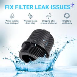 190030 Pentair Filter Drain Plug Cap Assembly Replacement with O-Ring - Compatible with Pentair Clean & Clear Plus, FNS Plus, Quad DE - Durable Pool Drain Plug Cap for Pool and Spa Filter thumbnail 7