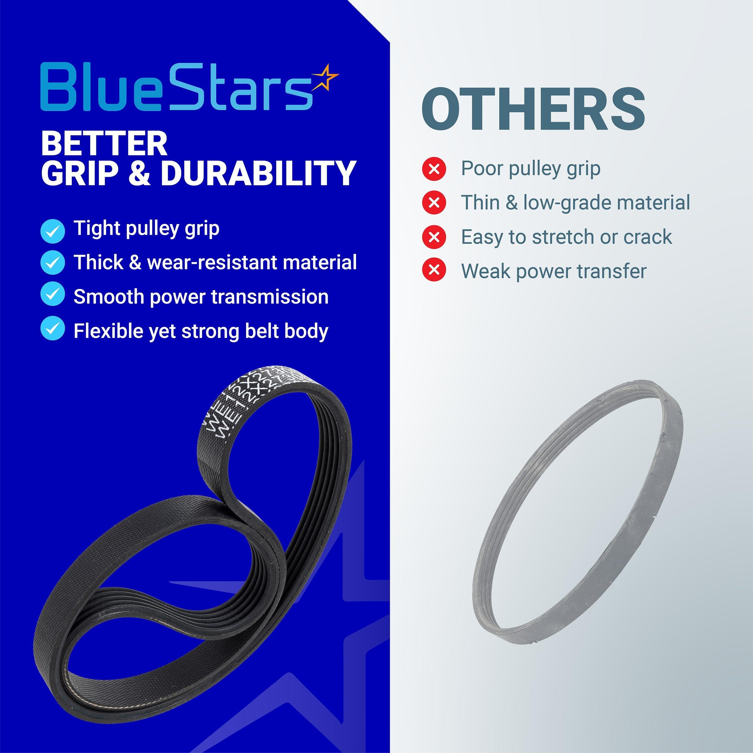 2-Pack of WE12X27300 Washer Drive Belt Compatible with GE Washer GUD24ESSM1WW GUD27ESPM1DG GUD27ESSM0WW Replaces 4587578 AP6328196 PS12342956 EAP12342956 253C1275P001 5PJ587SJ161 image 9