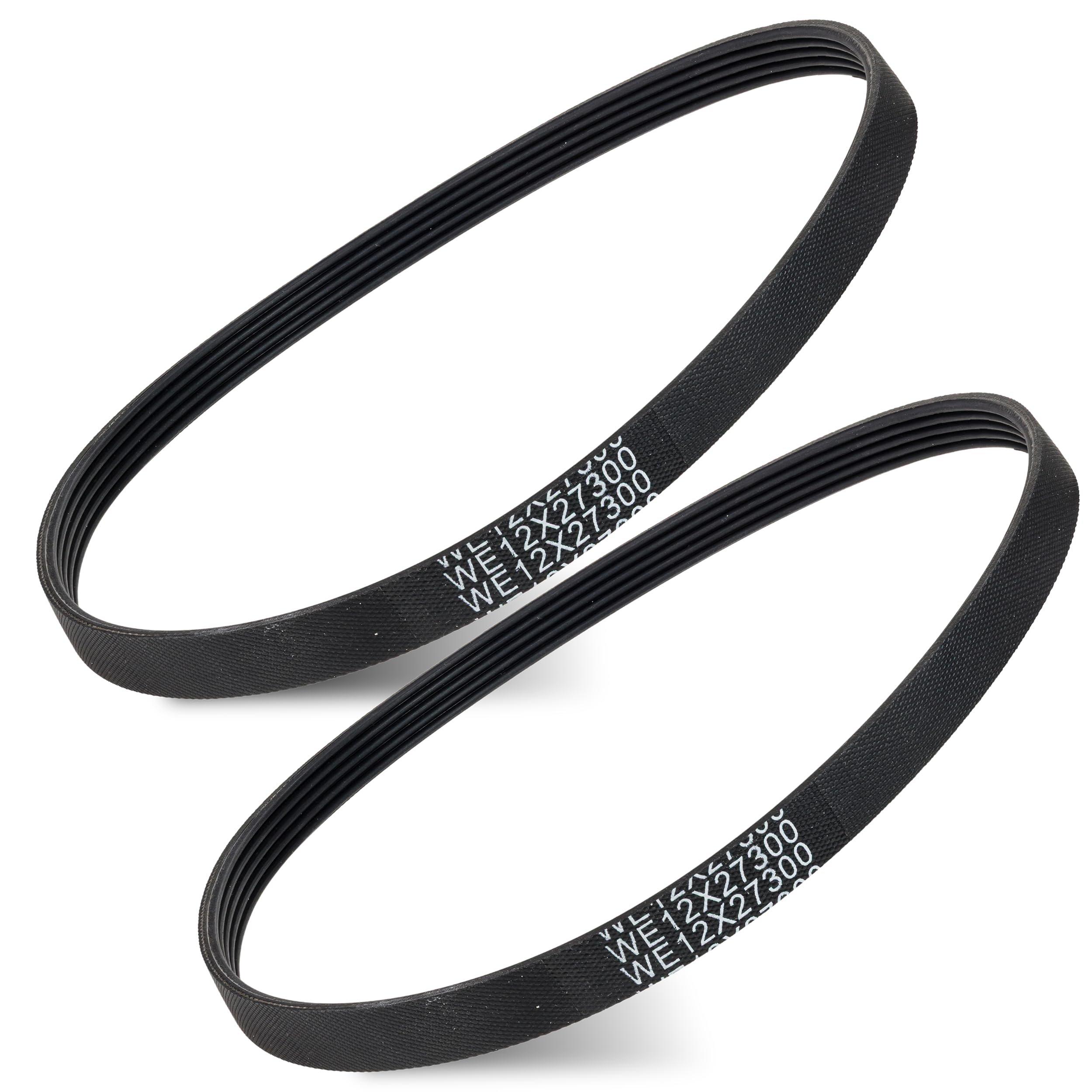 2-Pack of WE12X27300 Washer Drive Belt Compatible with GE Washer GUD24ESSM1WW GUD27ESPM1DG GUD27ESSM0WW Replaces 4587578 AP6328196 PS12342956 EAP12342956 253C1275P001 5PJ587SJ161 image 0