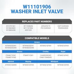 W11101906 W11210463 Washer Water Inlet thumbnail 6