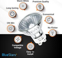 MR16 GU10 Halogen Bulb 120V 50W gu10+c Flood Light Bulb thumbnail 1