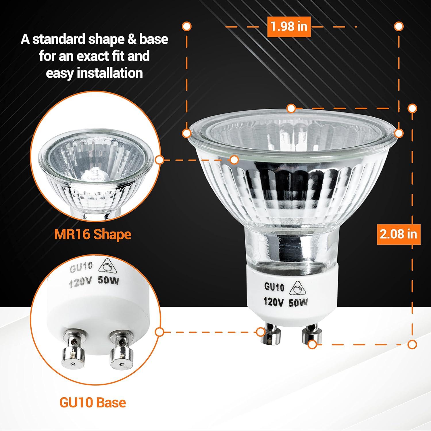 MR16 GU10 Halogen Bulb 120V 50W gu10+c Flood Light Bulb image 3