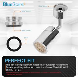 720° Rotating Faucet Aerator (Female Thread) thumbnail 2