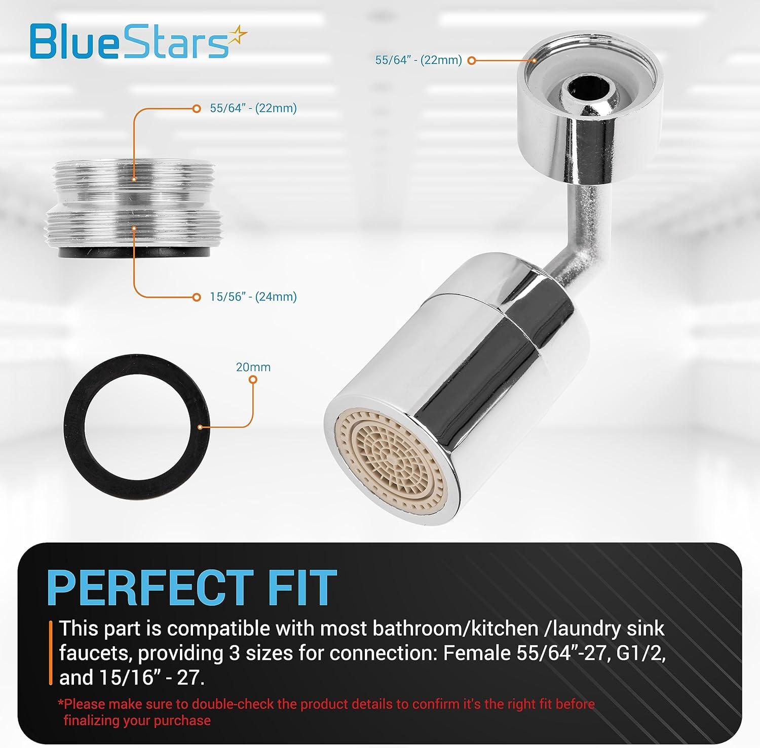 720° Rotating Faucet Aerator (Female Thread) image 2